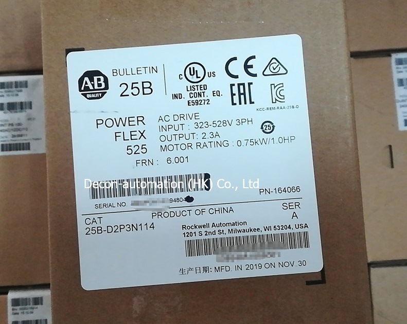 Powerflex 525 AC Drives 25b-D2p3n11 for Conveyors Fans