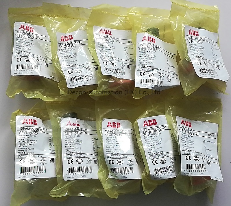  ABB Emergency Stop Push Buttons 1sfa619550r1051 Ce4t-10r-02