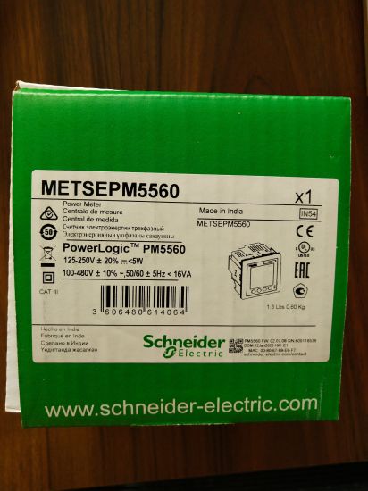 Pm5560 Meter, 2 Ethernet, up to 63th H, 1, 1m 4di/2do 52 Alarms, Electric Energy Meter