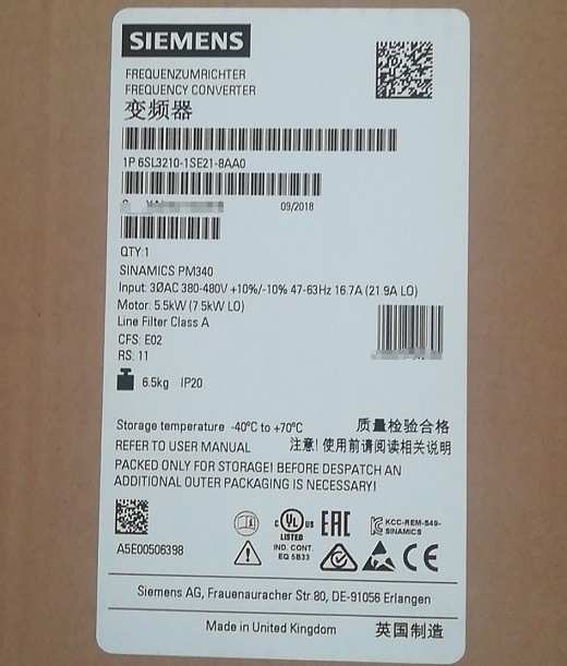 Sinamics Power/Input Module Pm340 Power Converter for Sale