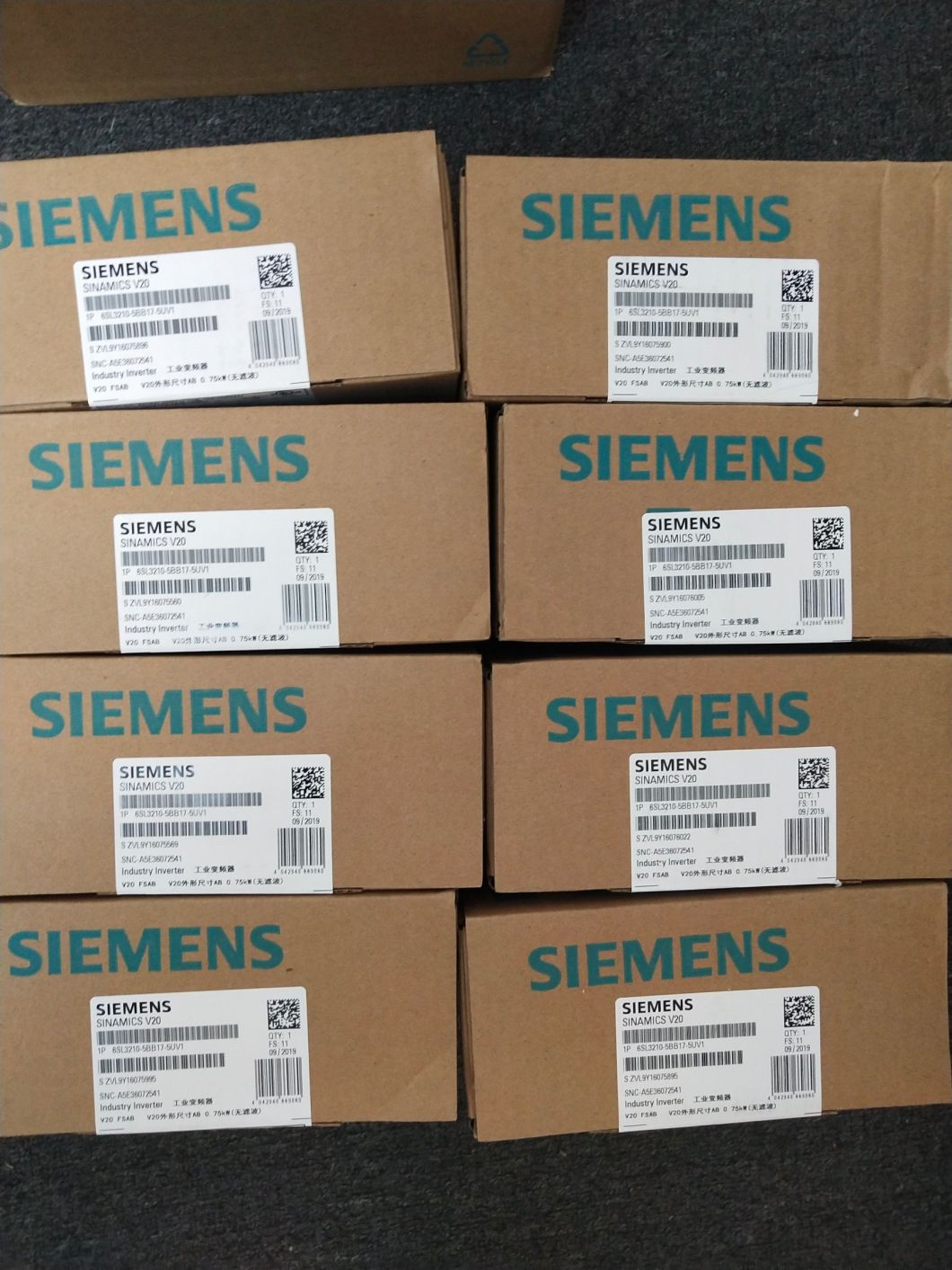 Siemens V20 Drive Model 6SL3210.