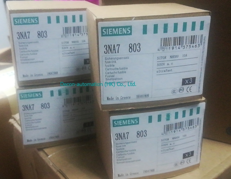 Siemens 100A 000 Nh Centred Tag 3na7 803 Fuse
