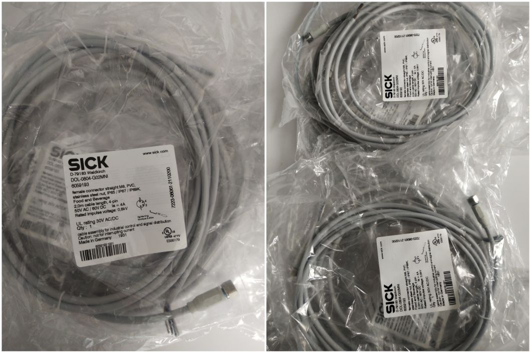 Sick Plug Connectors and Cables Female Connector, M8, 4Pin, Straight