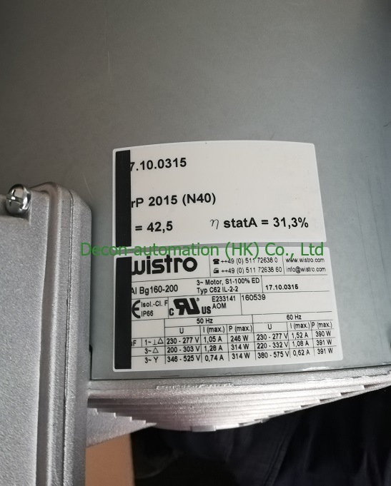 Wistro C62 Il-4-2/C60 Il-2-2cooling/Inverter Motor Fan