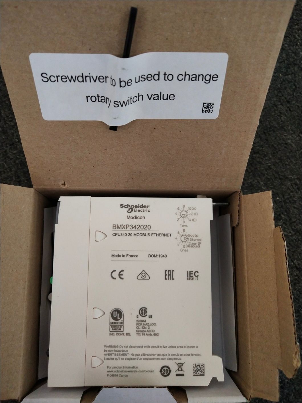 Decon Schneider Modicon M340 Bmxp342020 PLC Module