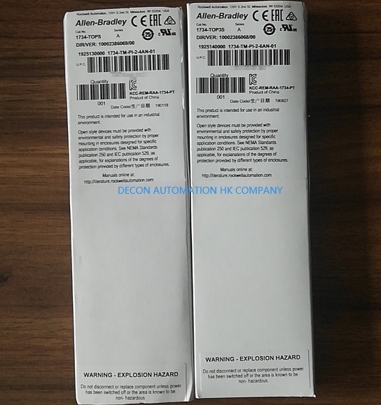 Safe Input/Output Ab Module 1734-Ib8s with CIP Safety Protocol