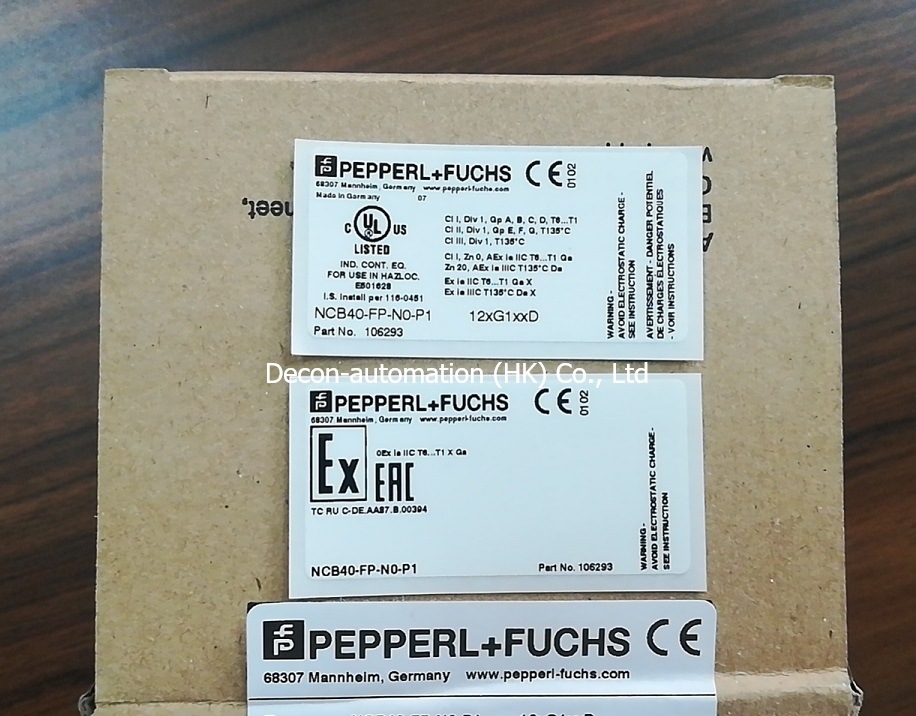 2-Wire Ncb Series Ncb40-Fp-N0-P1 Inductive Sensor of Pepperl & Fuchs