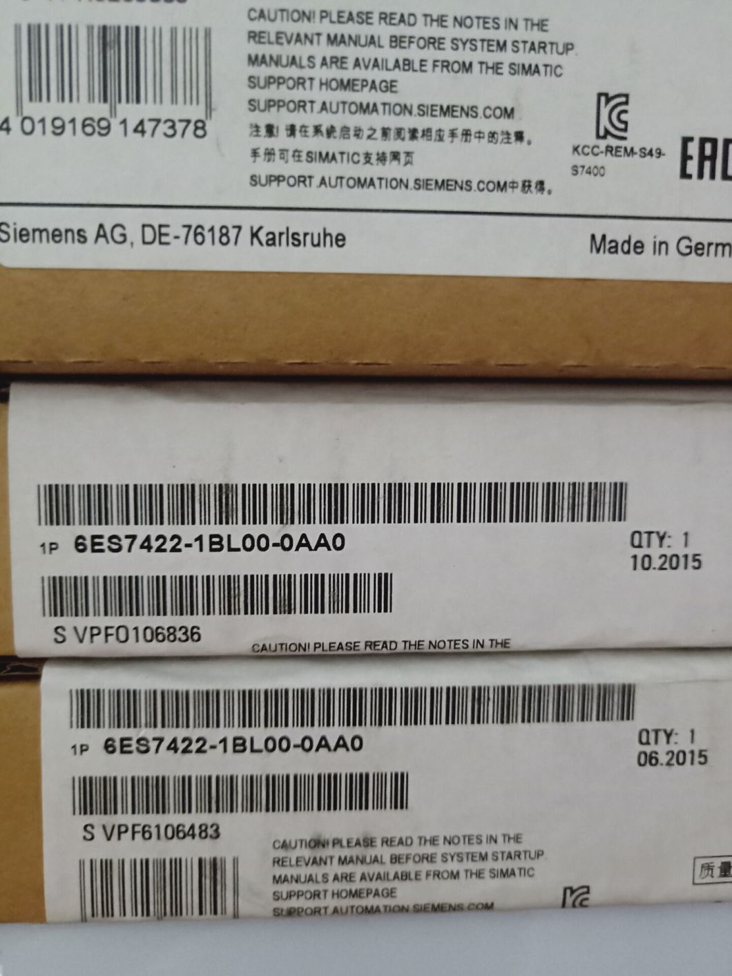 6es7422-1bl00-0AA0 Siemens PLC (S7-400)