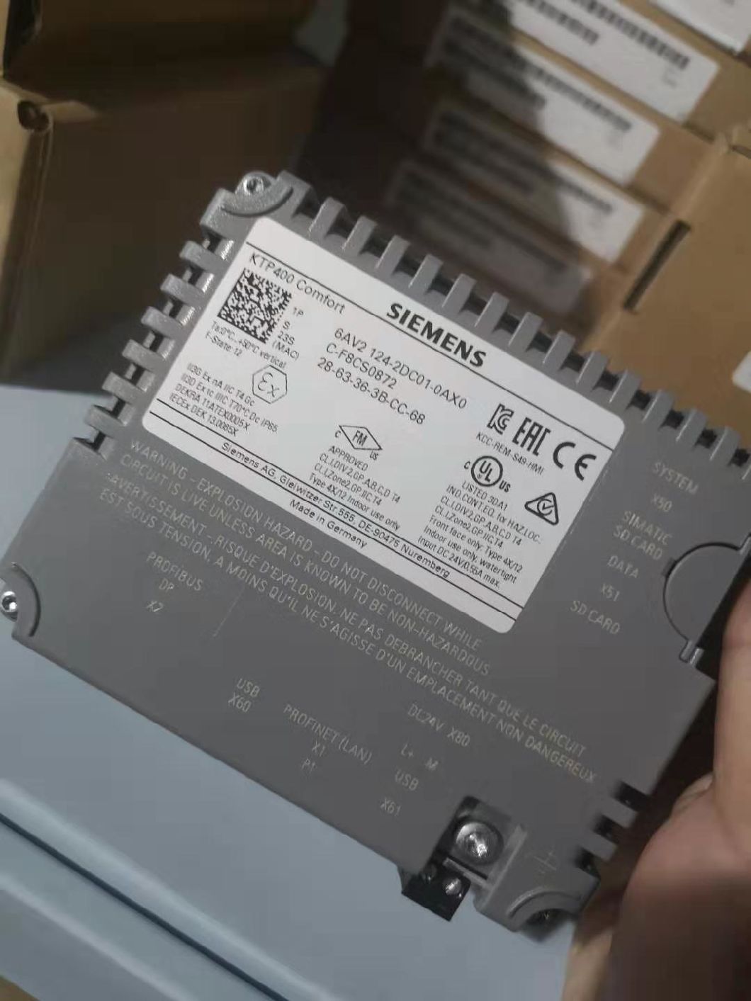 Decon Original Siemens Ktp400 Comfort Panel 6AV21242DC010ax0 HMI