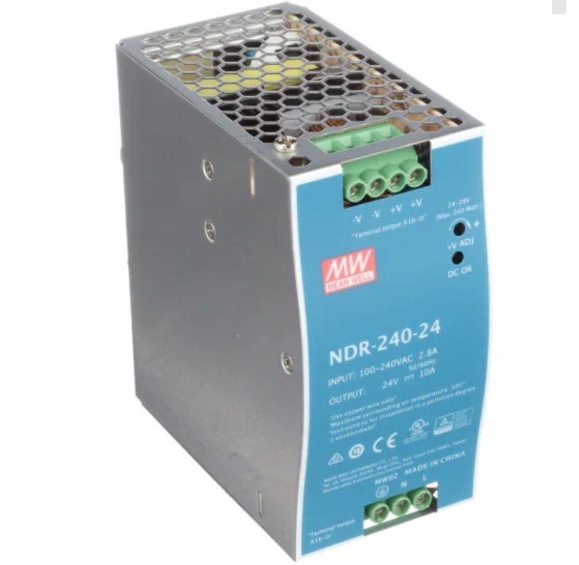 Mean Well DIN Rail Power Supplies Ndr-240-24