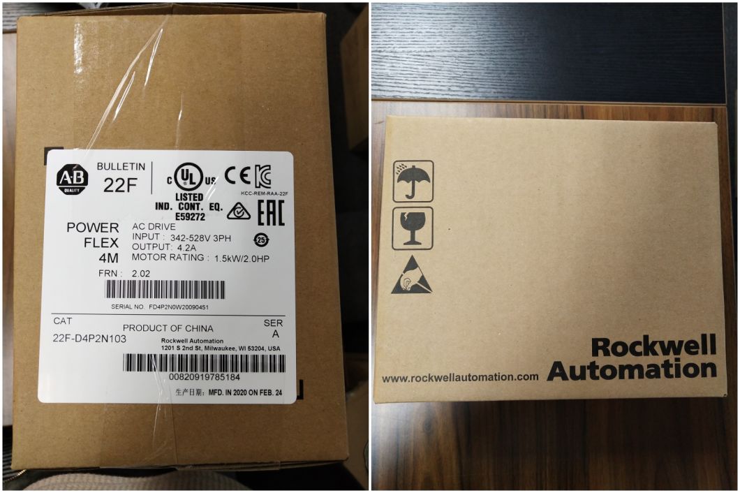 Ab Powerflex4m AC Drive, 480VAC, 3pH, 4.2 AMPS, 1.5 Kw, 2 HP (22F-D4P2N103)