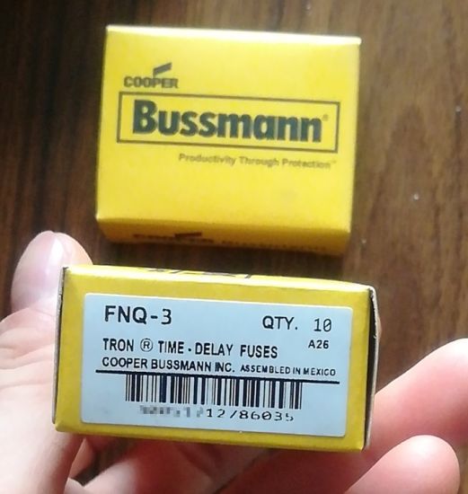 Bussmann / Eaton Fnq-3 Midget Fuse for Industrial / Power