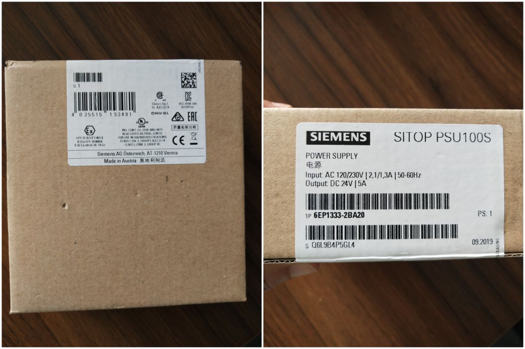 Siemens Sitop PSU100s 24 V/5 a Stabilized Power Supply 6ep1333-2ba20